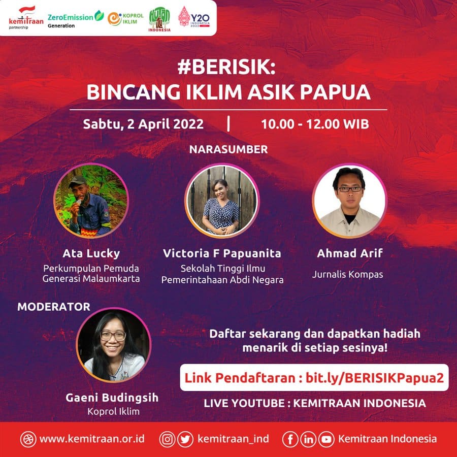 Webinar Berisik Bahas Tradisi Sasi Masyarakat Adat Papua
