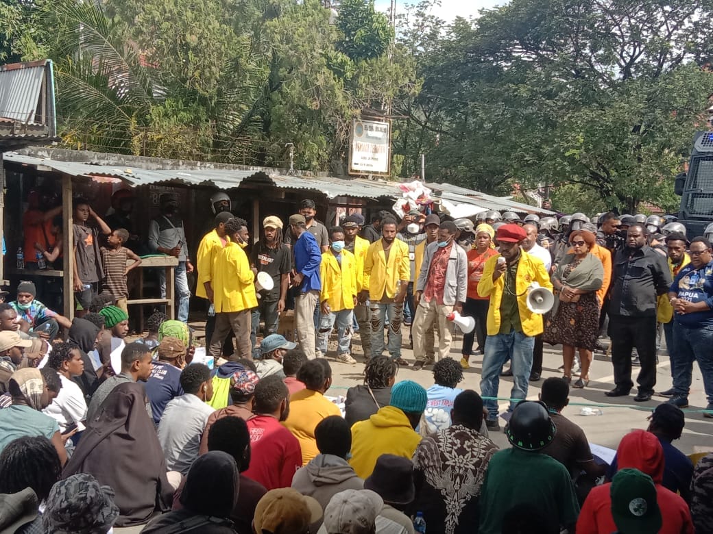 Demonstrasi Tolak Pemekaran Papua