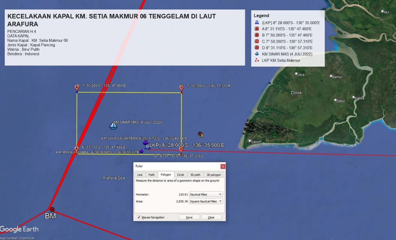 Citra Satelit KM Setia Makmur