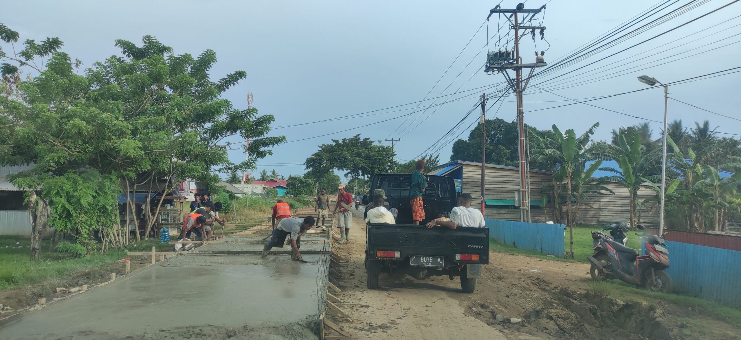 Jalan rusak di Merauke
