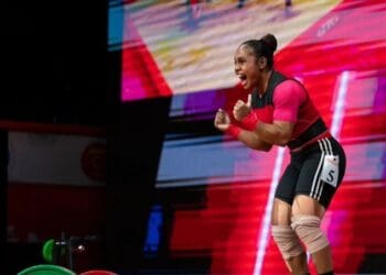 Lifter putri andalan Papua, Natasya Beteyob / Instagram PB PABSI