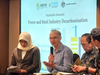 Para pakar Australia dan Indonesia dalam acara yang bertajuk 'Dekarbonisasi Industri Listrik dan Baja di Indonesia' di Jakarta, 30 April 2024-Jubi/ Public-Affairs-JAKT@dfat.gov.au