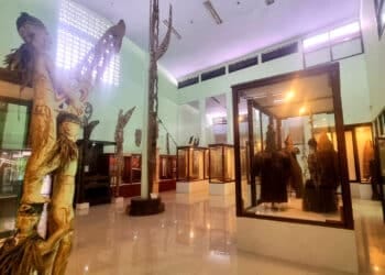 Koleksi benda budaya di Museum Loka Budaya Universitas Cenderawasih, Jayapura, Provinsi Papua. – Jubi/ Dok Museum Loka Budaya Uncen