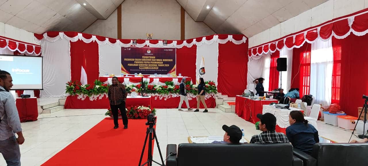 Pendaftaran Bakal Calon Gubernur dan Wakil Gubernur Papua Pegunungan