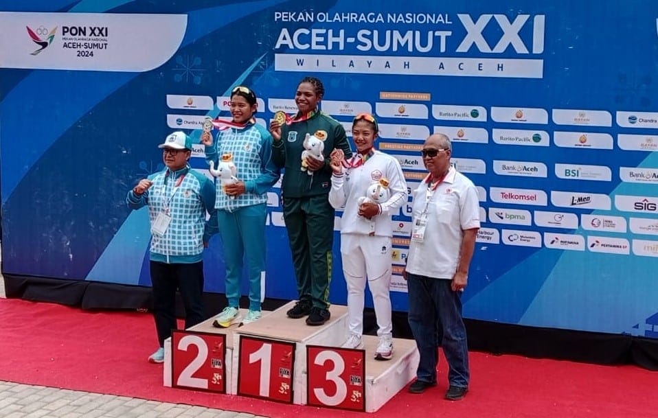 Stevani M Ibo raih medali emas PON pertama untuk Kontingen PON Papua Pegunungan