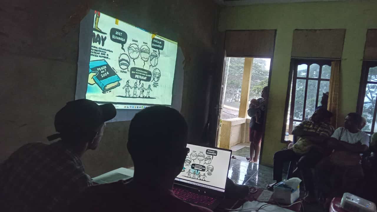 Suasana kegiatan Menoken di tiga kampung (16/11/2024) - Jubi/Gamaliel M. Kaliele
