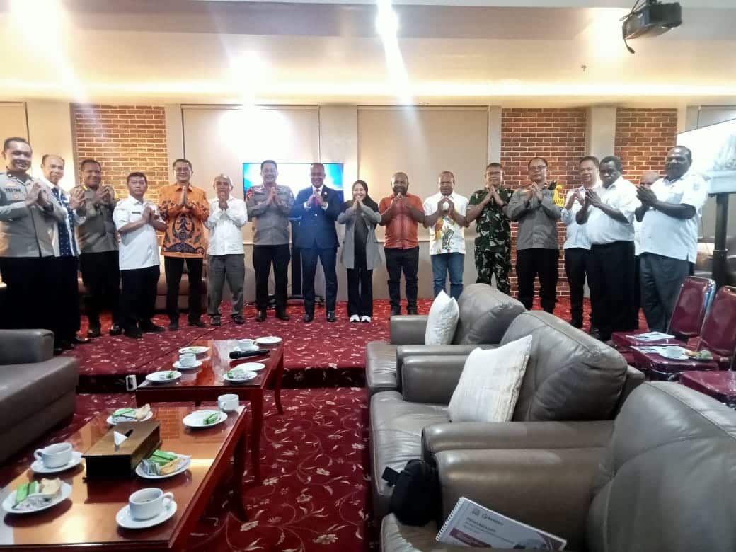 Pemprov Papua Pegunungan, saat gelar rapat koordinasi terkait persiapan dan pemantapan pelaksanaan pilkada serentak 2024 di salah satu hotel di Wamena, Rabu (20/11/2024).-Jubi/Imma Pelle