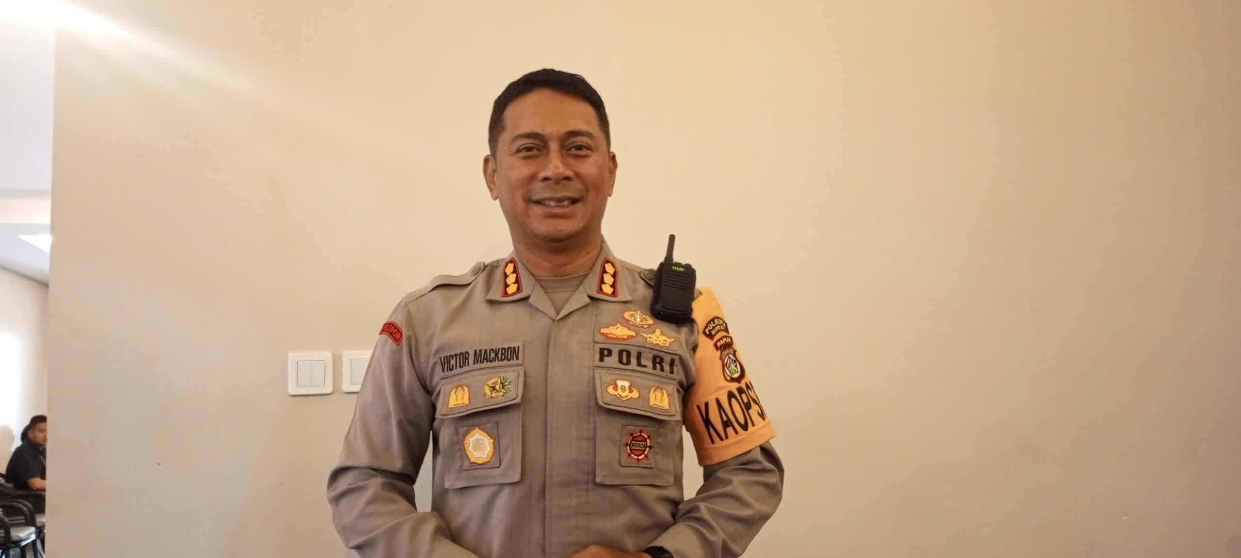Kapolresta Jayapura Kota, Kombes Victor Mackbon. (Jubi/Pes Yanengga)