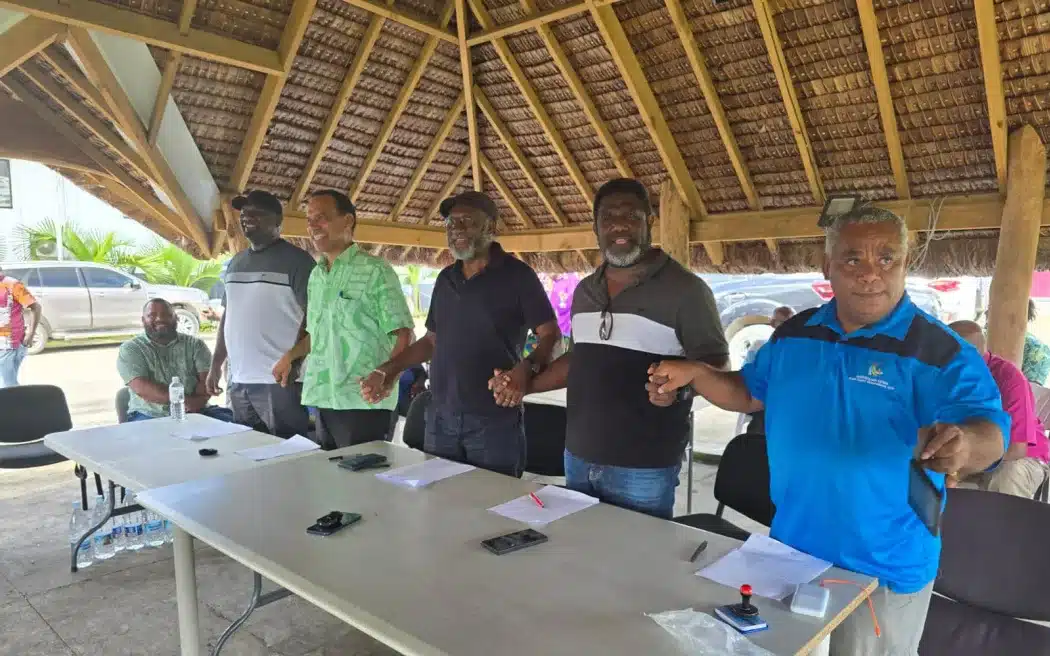Lima partai politik menandatangani kesepakatan pembentukan pemerintahan baru pada 27 Januari 2025 – Jubi/rnz.com | Foto: Facebook/YTS News