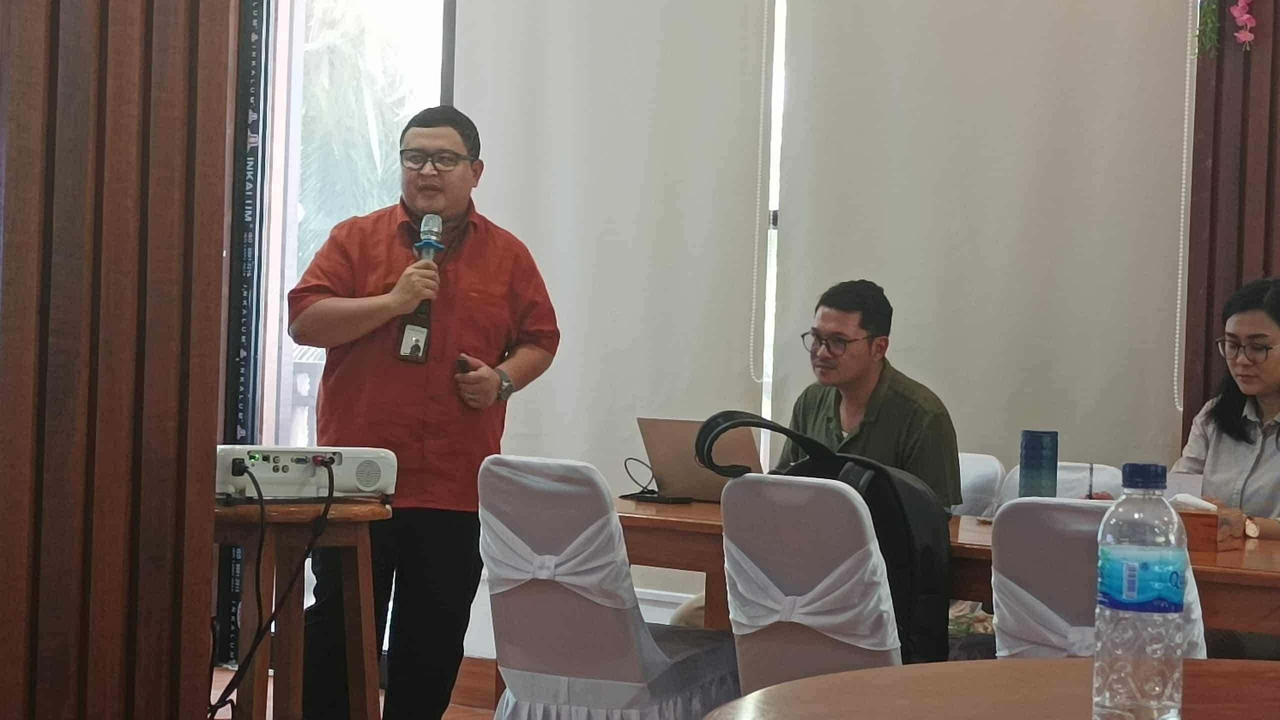 Kepala BPJS Kesehatan Cabang Jayapura, Hernawan Priyastomo, dalam kegiatan Media Gathering di Jayapura, Kamis (6/2/2025). Jubi/Fitri Ramadhani.
