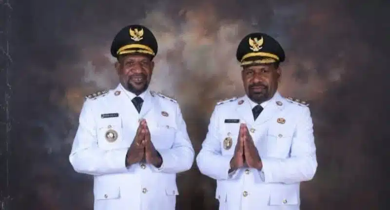 Bupati dan Wakil Bupati Nduga periode 2025–2030, Dinar Kelnea Yoas Beon. - Dok. Untuk Jubi.