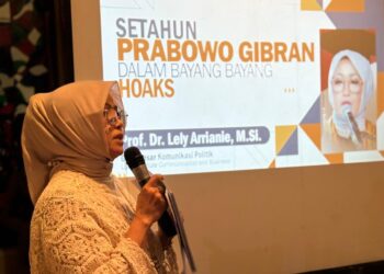 Suasana diskusi media yang digelar Mafindo bertajuk “Potret Hoaks Setahun Pemerintahan Prabowo–Gibran” di Resto Lara Djonggrang, Menteng, Jakarta, Rabu (22/10/2025)-Dok. Mafindo