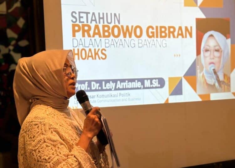 Suasana diskusi media yang digelar Mafindo bertajuk “Potret Hoaks Setahun Pemerintahan Prabowo–Gibran” di Resto Lara Djonggrang, Menteng, Jakarta, Rabu (22/10/2025)-Dok. Mafindo