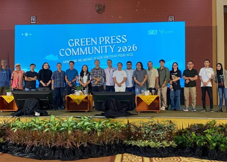 Jurnalis dari 25 media independent berkobolarasi dan bersepakat membentuk Green Media Network sebagai wadah persaudaraan dan perjuangan menyelamatkan bumi dan manusia di Minahasa Utara, Sabtu (7/2/2026)- Jubi/Victor Mambor)