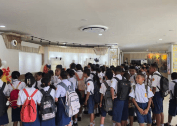 The atmosphere at the “Time Museum” event themed Dreams in the Land of Papua, held at the Papua Youth Creative Hub (PYCH) in Jayapura, Papua, Tuesday (March 31, 2026). — Jubi/Aida Ulim